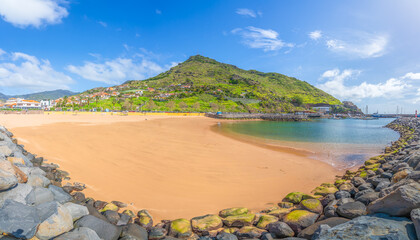 Landscape with Machico bay, Madeira Island, Portugal