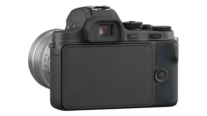 Back View of Professional Digital Camera.