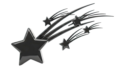 Black Shooting Stars
