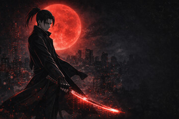 紅月の死神：全てを断ち切る黒衣の剣士