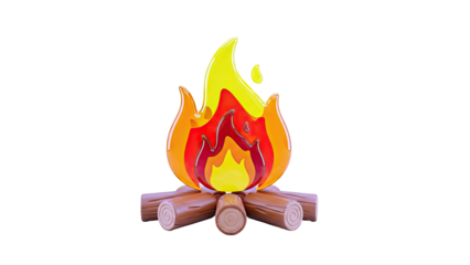 Stylized Campfire Icon