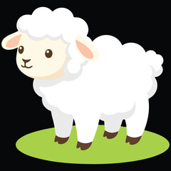 Obraz premium Lamb illustration, Easter Bunny Clipart, Christian easter digital File