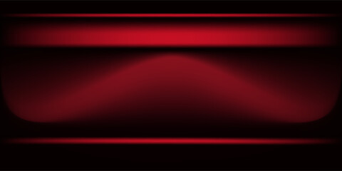 Red studio background. Abstract limbo podium studio room. Dark red gradient wall floor and spotlight scene. Showcase, promotion display.
