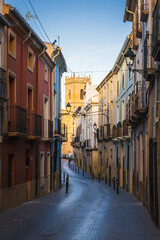 Obraz premium In the historic center of Castalla