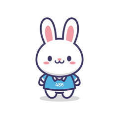 Obraz premium Adorable Cartoon Bunny Character Design