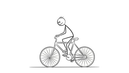 Obraz premium Vector illustration of a woman and child riding a mountain bike for sport with a silhouette of a cyclist on a BMX race wheel