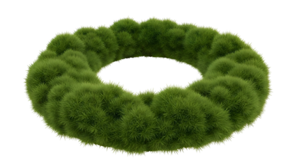 Green Fuzzy Hairband or Headband Closeup.