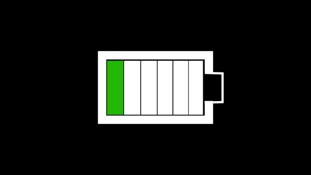 battery charge level icon. Battery icon vector for web and mobile app. Discharged and fully charged battery