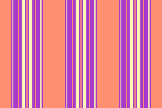 Vkill fabric background stripe, valentine textile lines pattern. Sge seamless vertical vector texture in purple and red colors.
