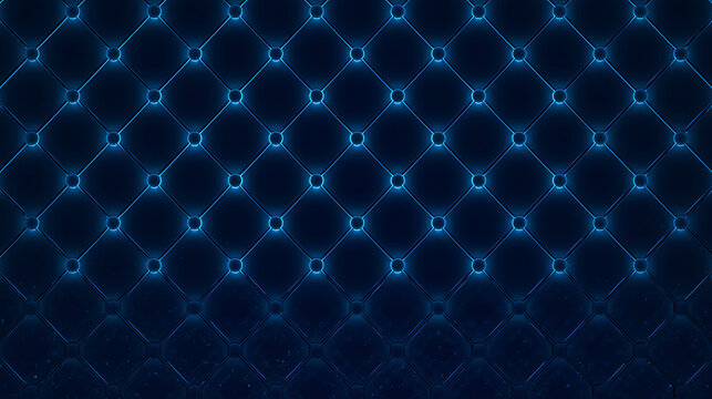 Futuristic glowing interconnected network grid design for technology backgrounds - Powered by Adobe