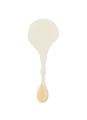Cosmetic cream drop isolated.