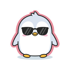 Obraz premium Cool Penguin Character Illustration