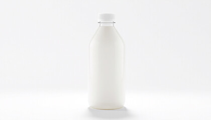 Blank plastic bottle packaging isolated on white background