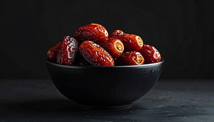 Dates in a Bowl - A Dark and Delicious Still Life.