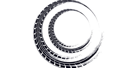 Tire tread marks, wheel textures, tire marks - car racing, motocross, drift, rally, off-road and others. modern © fathor