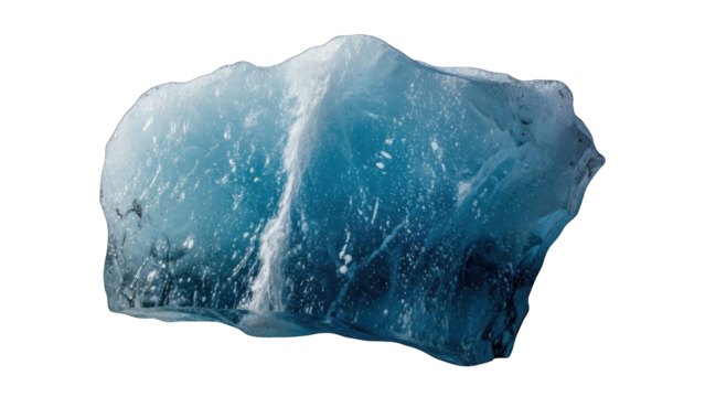 Blue Iceberg Fragment Close-up - Powered by Adobe