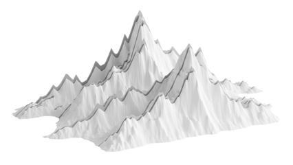 Abstract White Mountain Landscape