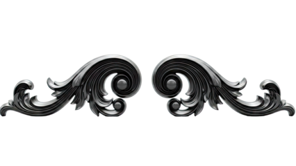 Black Decorative Scrolls
