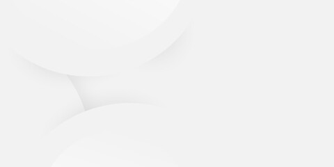 Abstract Minimalist Geometric White and Gray Background, Circles Pattern - Multi Purpose Vector Illustration, Design Template, Applicable for Web, Technology Designs, Presentations, Posters, Placards