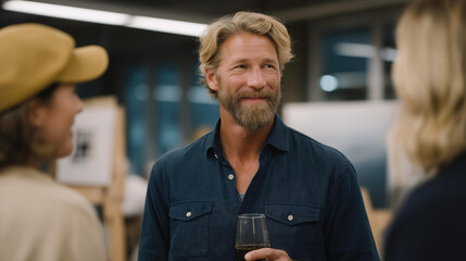 A creative social gathering at an art studio invites artists and enthusiasts to collaborate, share insights, and express themselves through various mediums, nurturing inspiration and community