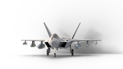 fighter jet on white background © Masihullah