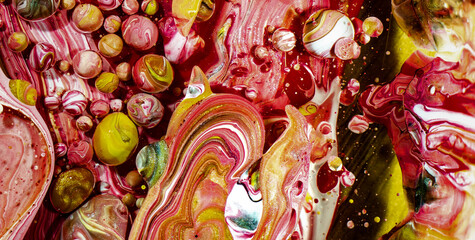 Colorful Textures and Patterns with a Touch of Gold Paint