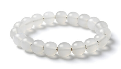 Elegant Gemstone Bracelet: A close-up shot of a sophisticated bracelet, showcasing a continuous string of polished gemstones with a hint of shimmer, conveying elegance and refined style.