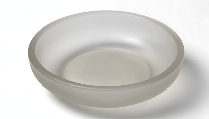 Glass Bowl's Elegant Simplicity: a minimalistic clear glass bowl, embodying functional beauty. Capturing a blend of purity and versatility.