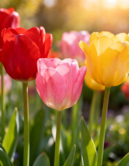 Colorful tulips