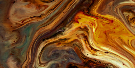 Decorative Design Featuring Artistic Patterns and Gold Details