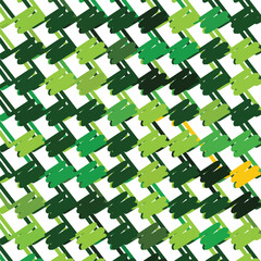 Abstract green scribbled pattern background. Hand drawn marker brush strokes texture. Rough diagonal lines and geometric shapes in various shades of green.