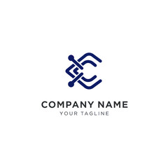 Company Logo Design Template with Tagline.