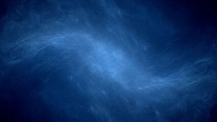 Dark blue swirling cosmic background texture.