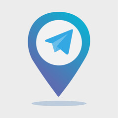 Send Message Location Pin Icon