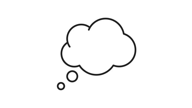 Thought bubble icon.