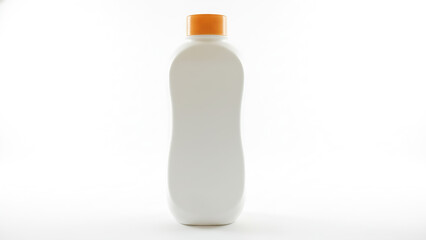 white plastic bottle with shampoo