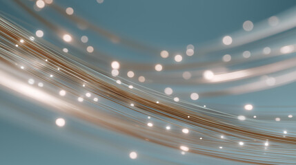 Futuristic radiation concept with glowing lines and particles in motion, representing energy, transformation, and advanced technological processes. cinematic color correction, natural uneven