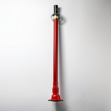 An American firefighting pike pole isolated on a pure white, shadow-free background, presented with a clean, minimal look ideal for rescue and fire equipment catalogs and mockups.