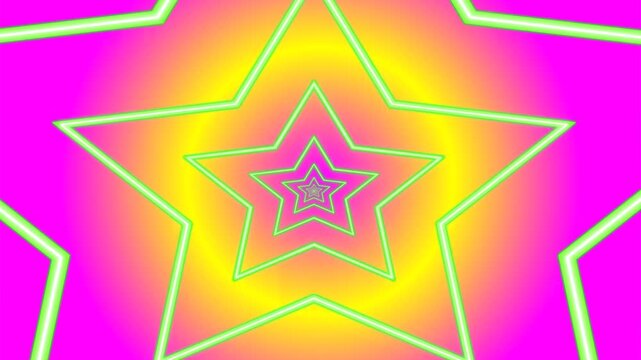 Seamless loop star tunnel animation featuring glowing stars moving through a deep space tunnel. Futuristic 3D motion background ideal for sci-fi visuals, space travel concepts, hyperspace effects, cin