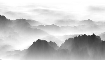 misty mountain landscape