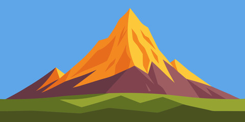 Nature Mountain Landscape Vector
