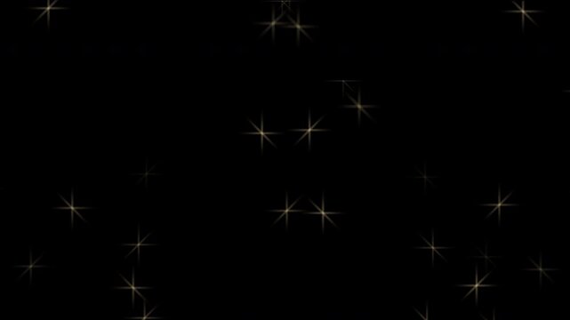 Glowing Star Sparkle Glitter Dust Magic Loop Animation Alpha Channel