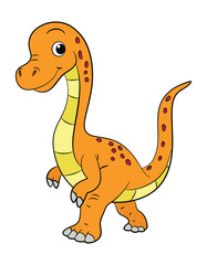 Siamosaurus suteethorni dinosaur on a white background