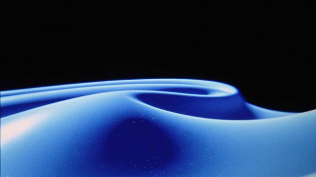 Abstract blue wavy gradient background with grain and noise texture for header poster banner backdrop design, wavy abstract background of gradient soft blue black white, 3D waves