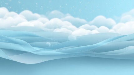 Concept of Cloud Computing With Airy Layers and Soft Light Creating a Digital Atmosphere for Technology and Innovation Visuals