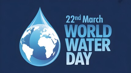 world water day background , greeting card or poster for campaign save water
