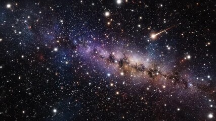 Cosmic vista vibrant stars and nebulas illuminate the vast dark universe