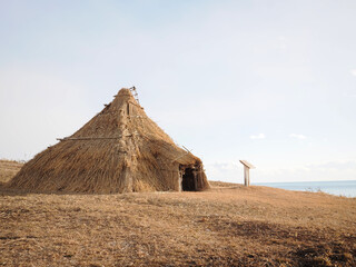 十勝ホロカヤントーの復元竪穴住居