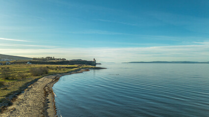 Greenan shore view  near Ayr Scotland