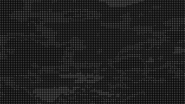 Abstract ASCII cloud motion time lapse animation